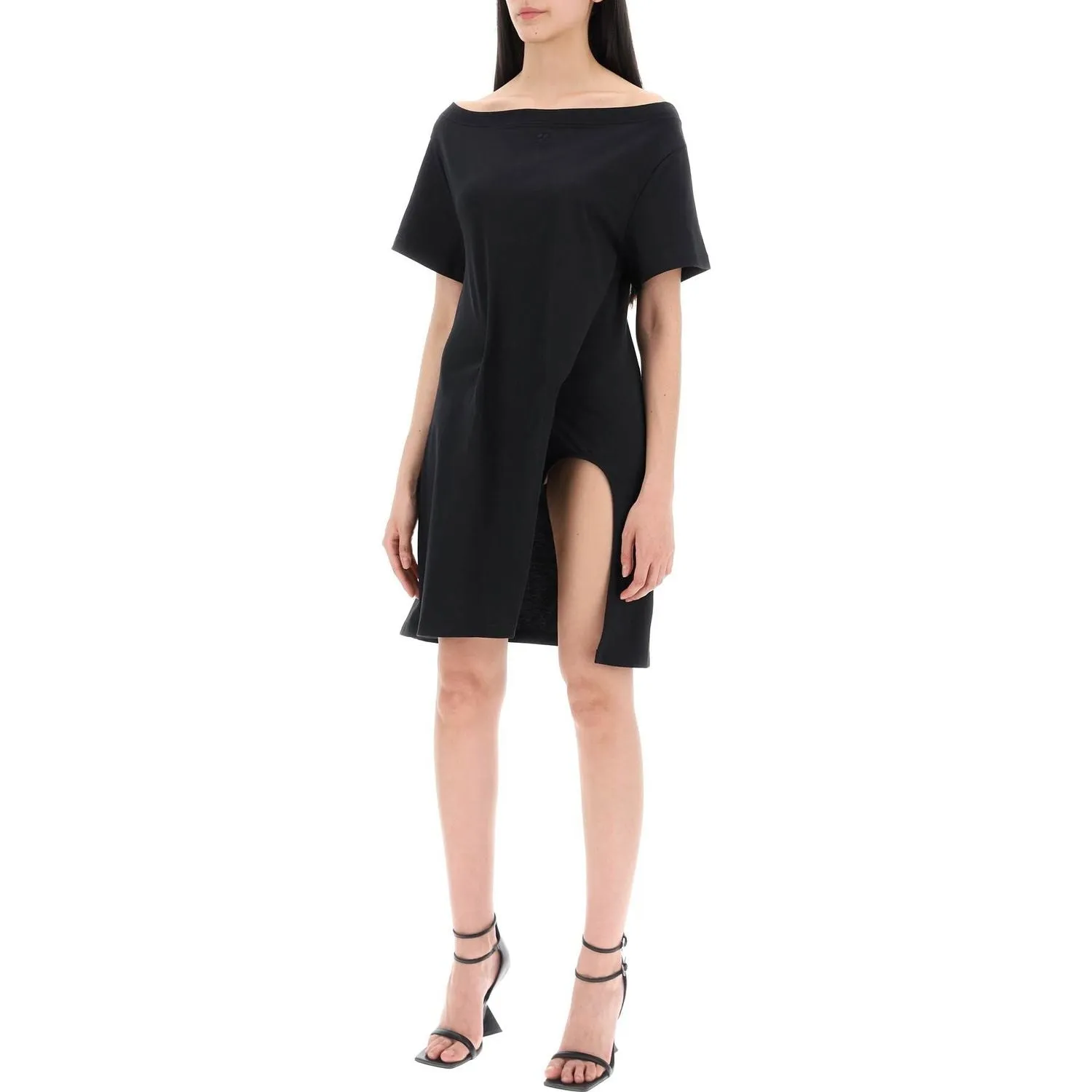 Courreges twisted t-shirt mini dress