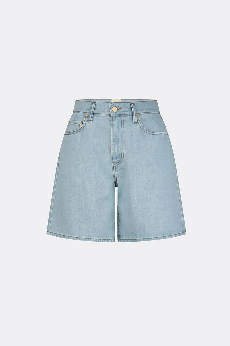 Cronulla Denim Short Bleach Wash Blue