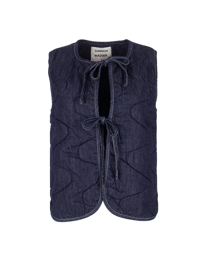 Damson Madder Womens Tilly Gilet Indigo Denim