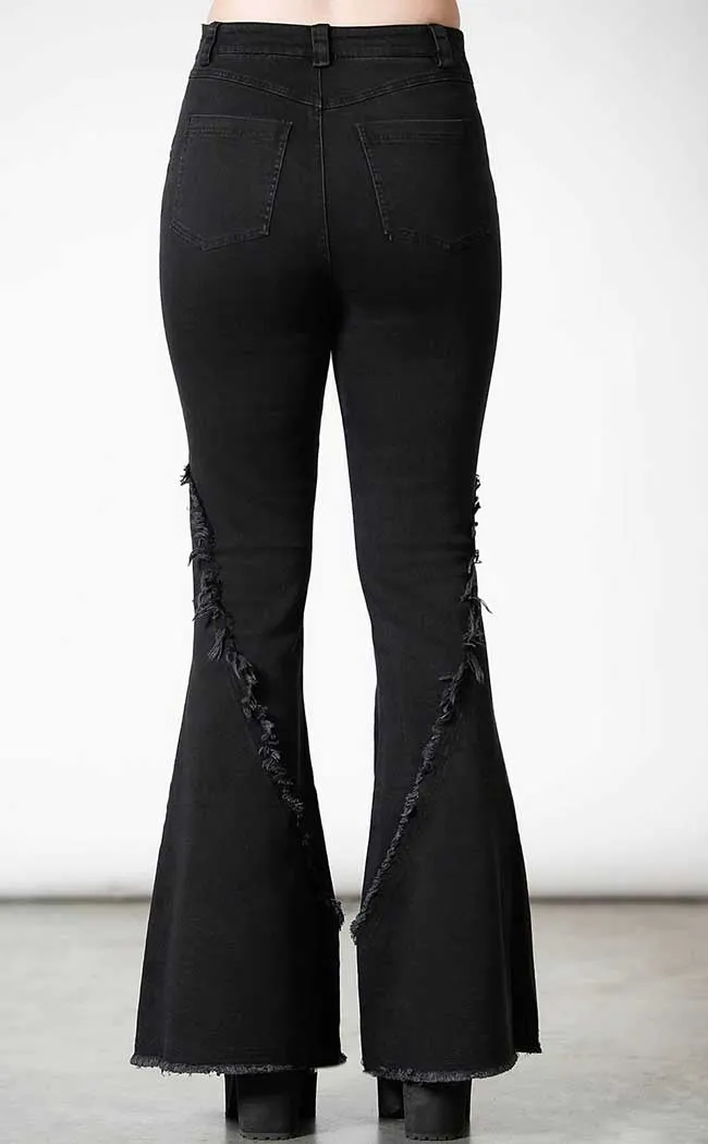 Dasia Lace-Up Bell Bottoms