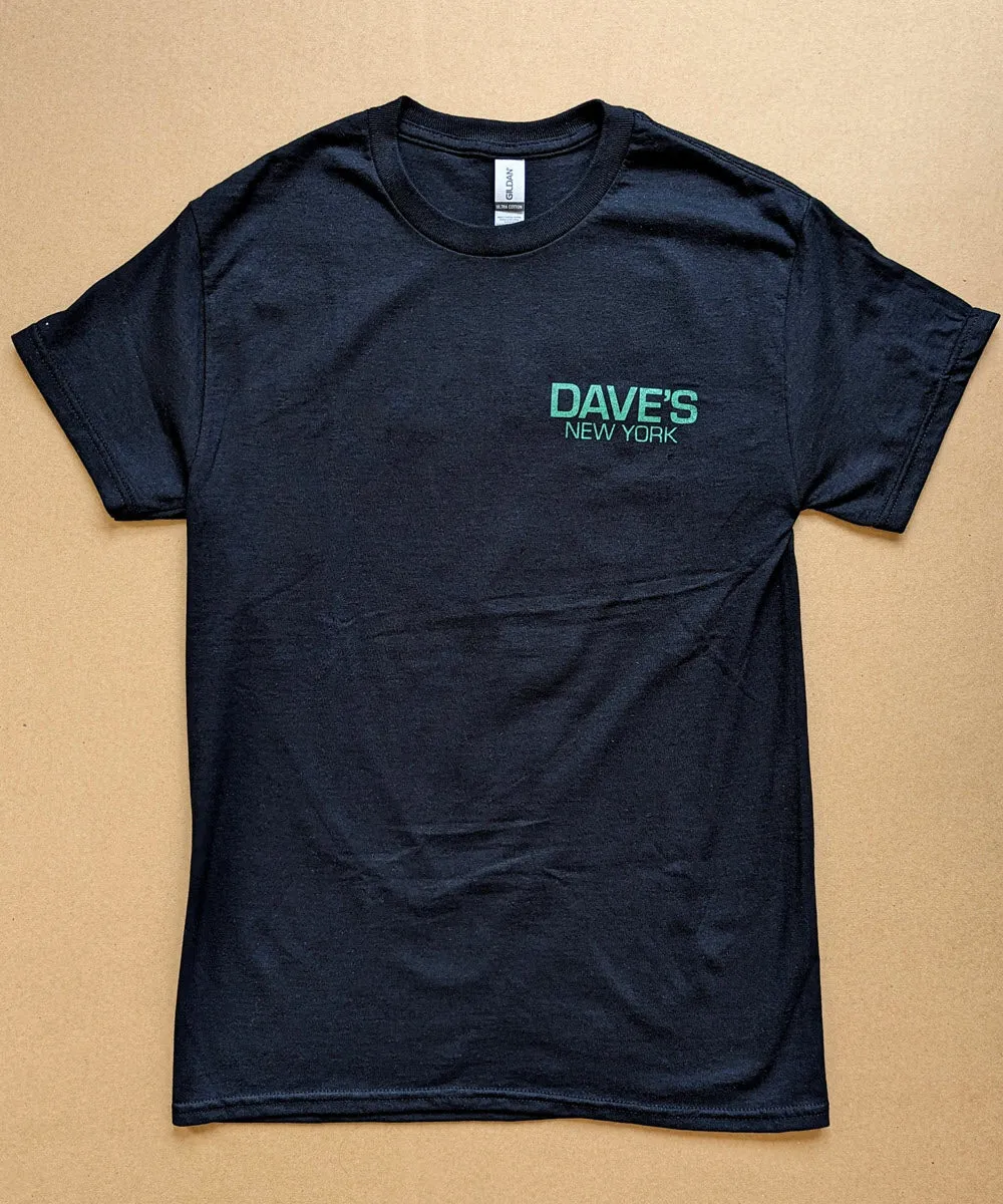 Dave's New York Camo Logo Short Sleeve T-shirt - Black