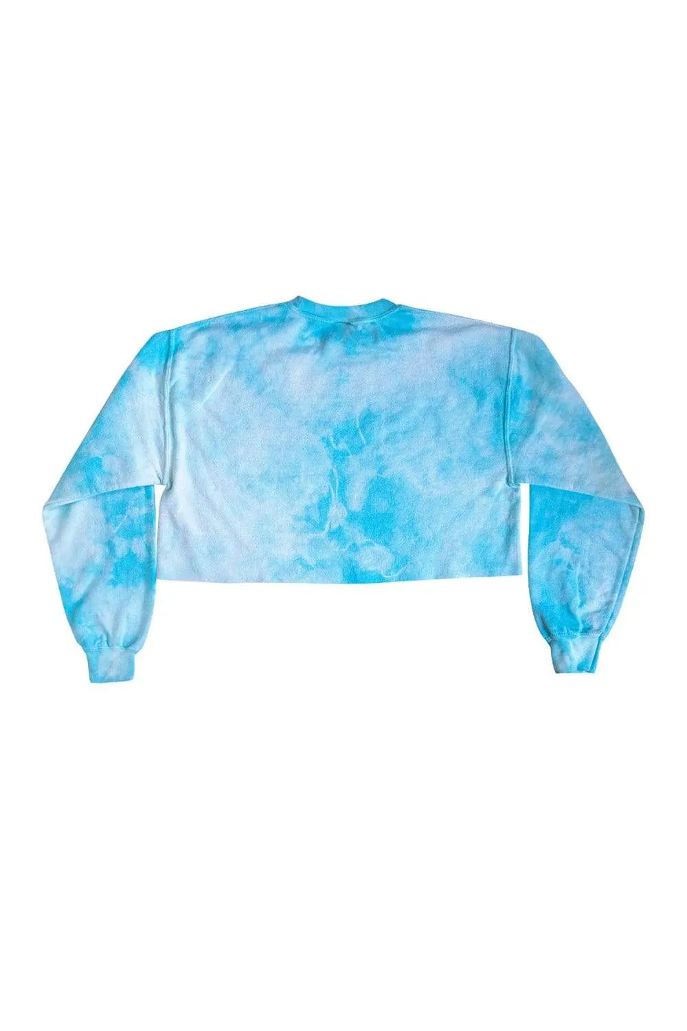 David Dobrik Blue Cloud Crop Crewneck