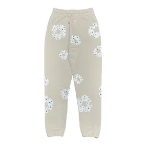 Denim Tears Rhinestone Cotton Wreath Sweatpants Oatmeal