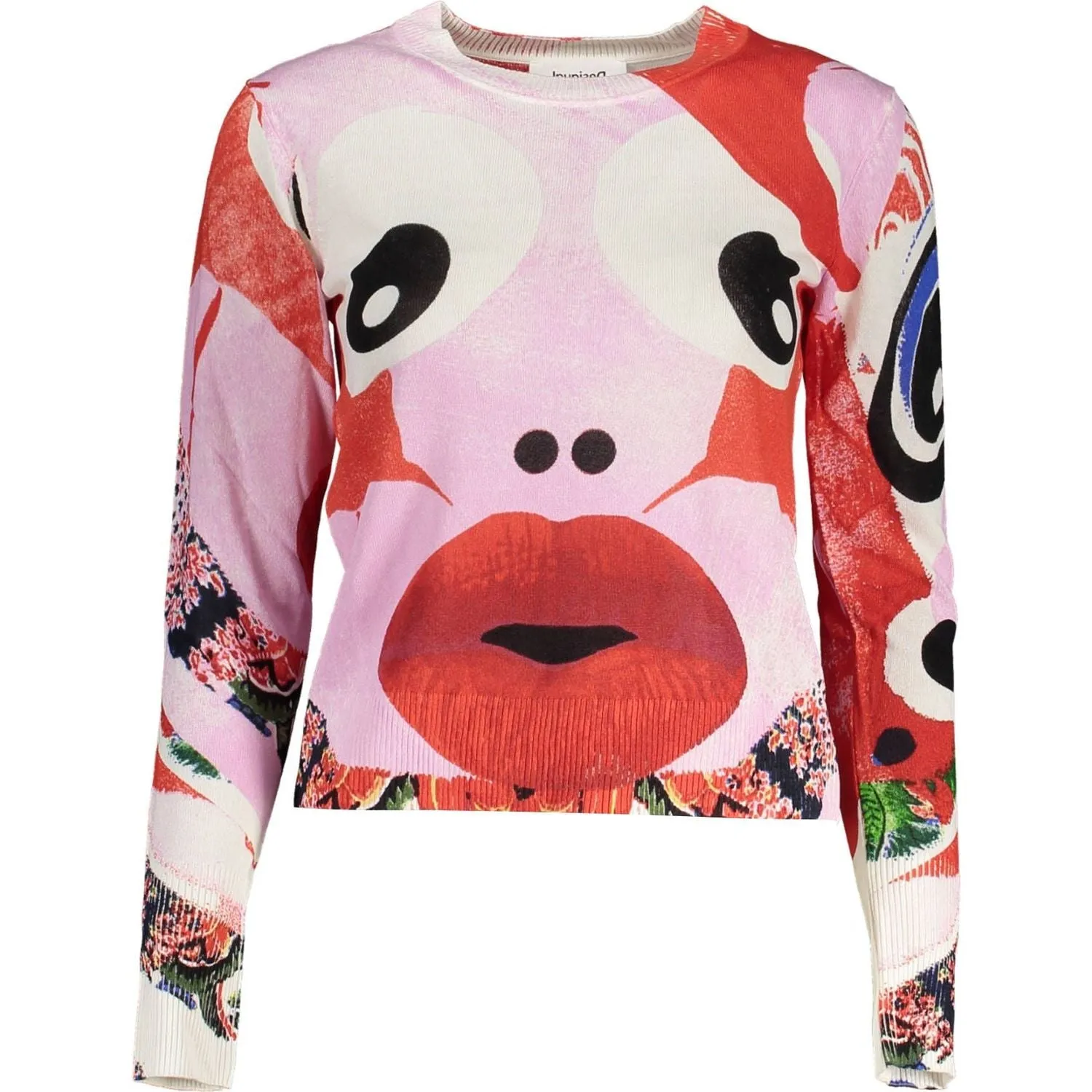 Desigual Pink Viscose Women Sweater