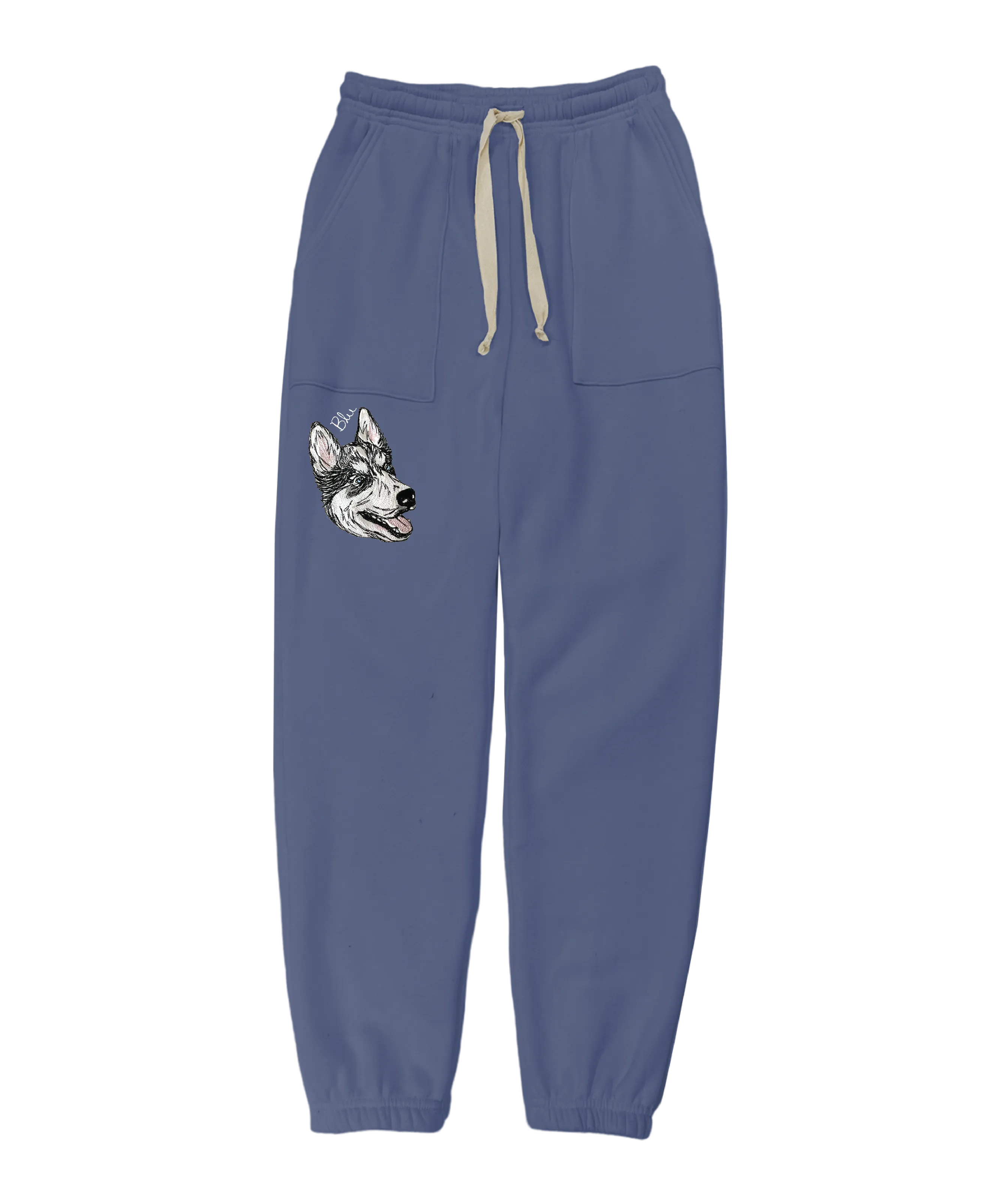 Doodle Style Custom Pet Portrait Unisex Sweatpants