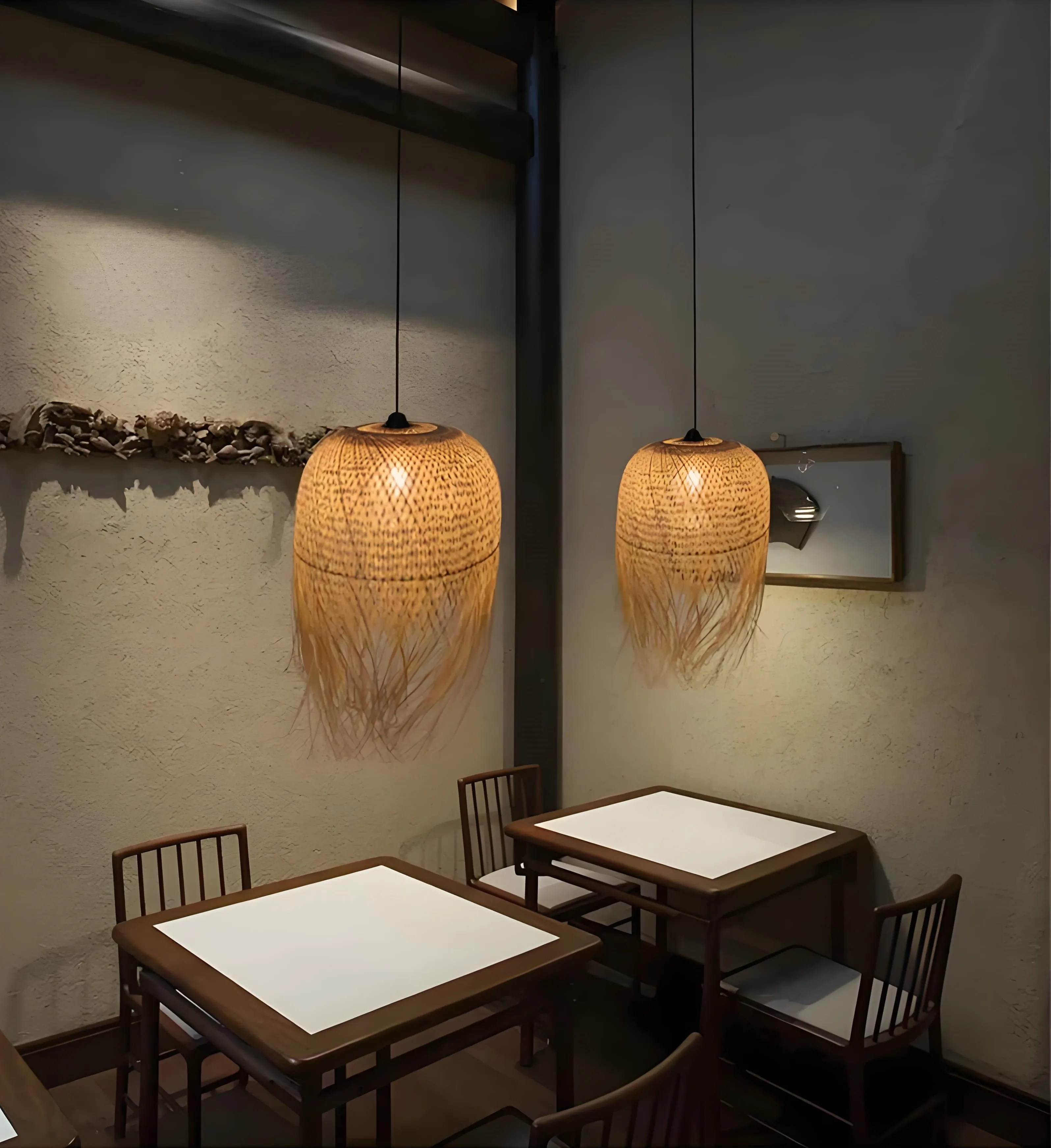 Eco-Friendly Bamboo Hanging Pendant Light