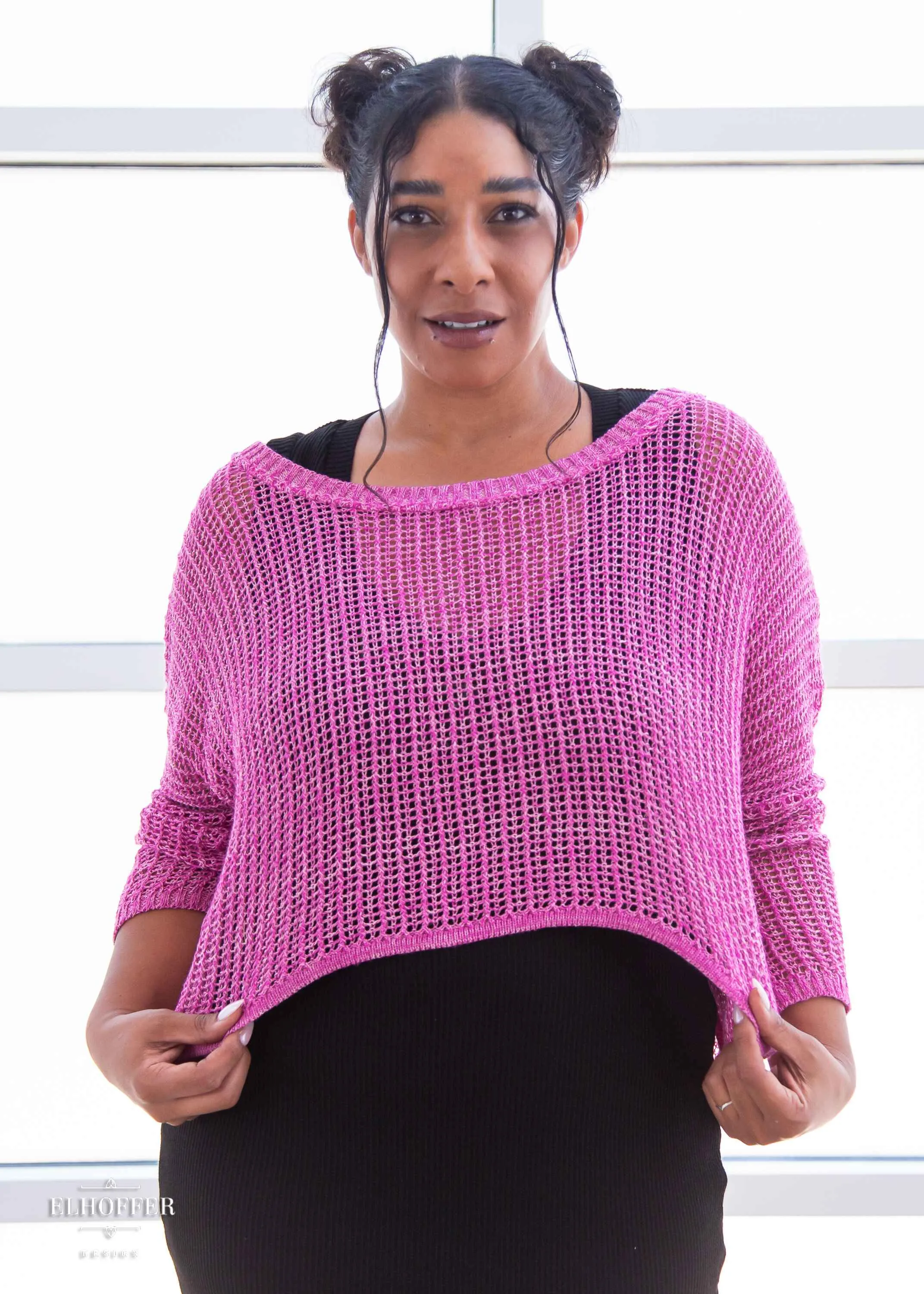 Essential Delirium Oversize Crop - Bubblegum Pink