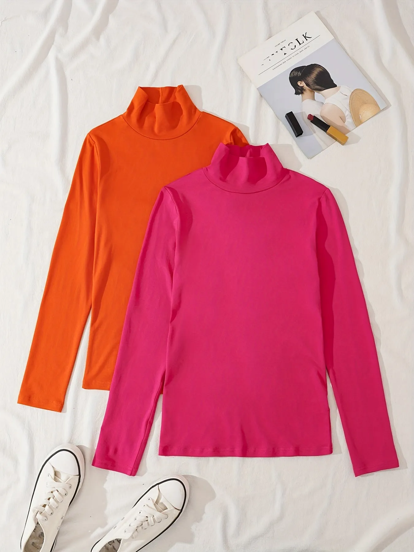 Essential Turtle Neck TShirts for Spring and Fall Wardrobe