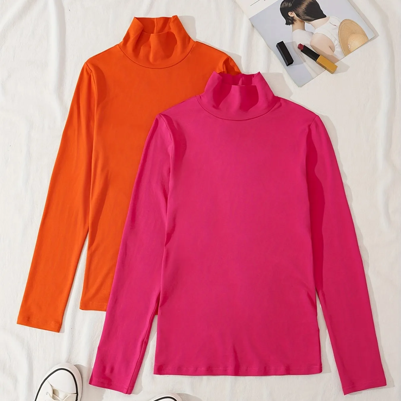 Essential Turtle Neck TShirts for Spring and Fall Wardrobe