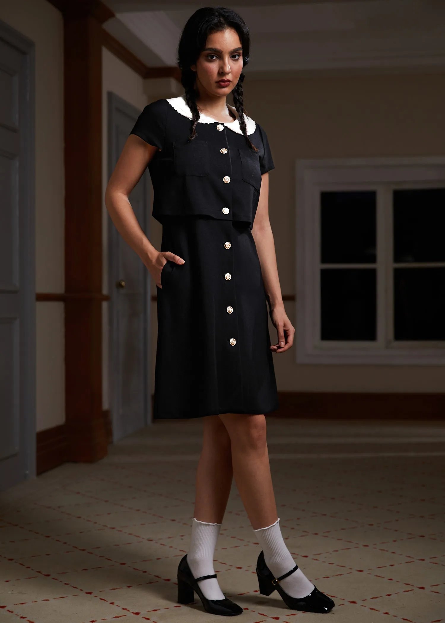 Falling for the Fall Equinox Collared Dress