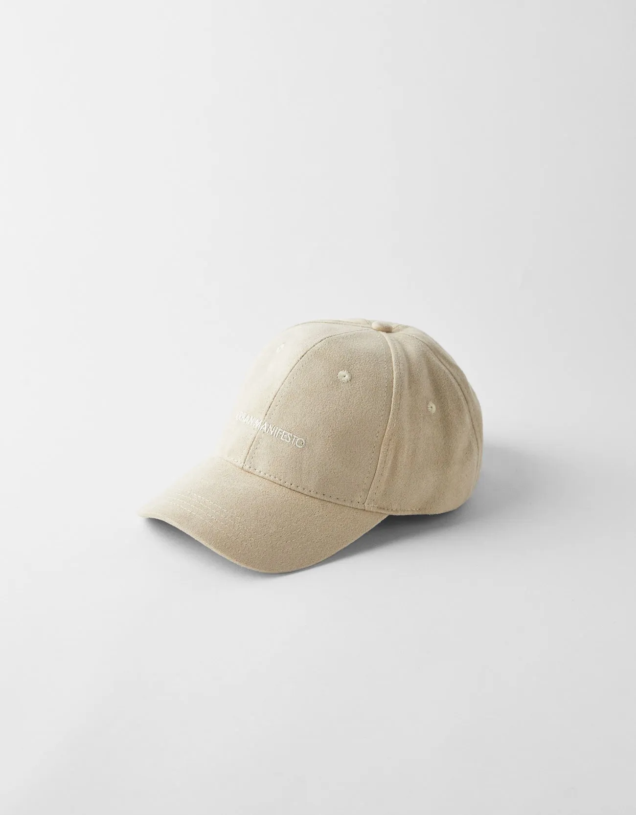 Faux suede cap