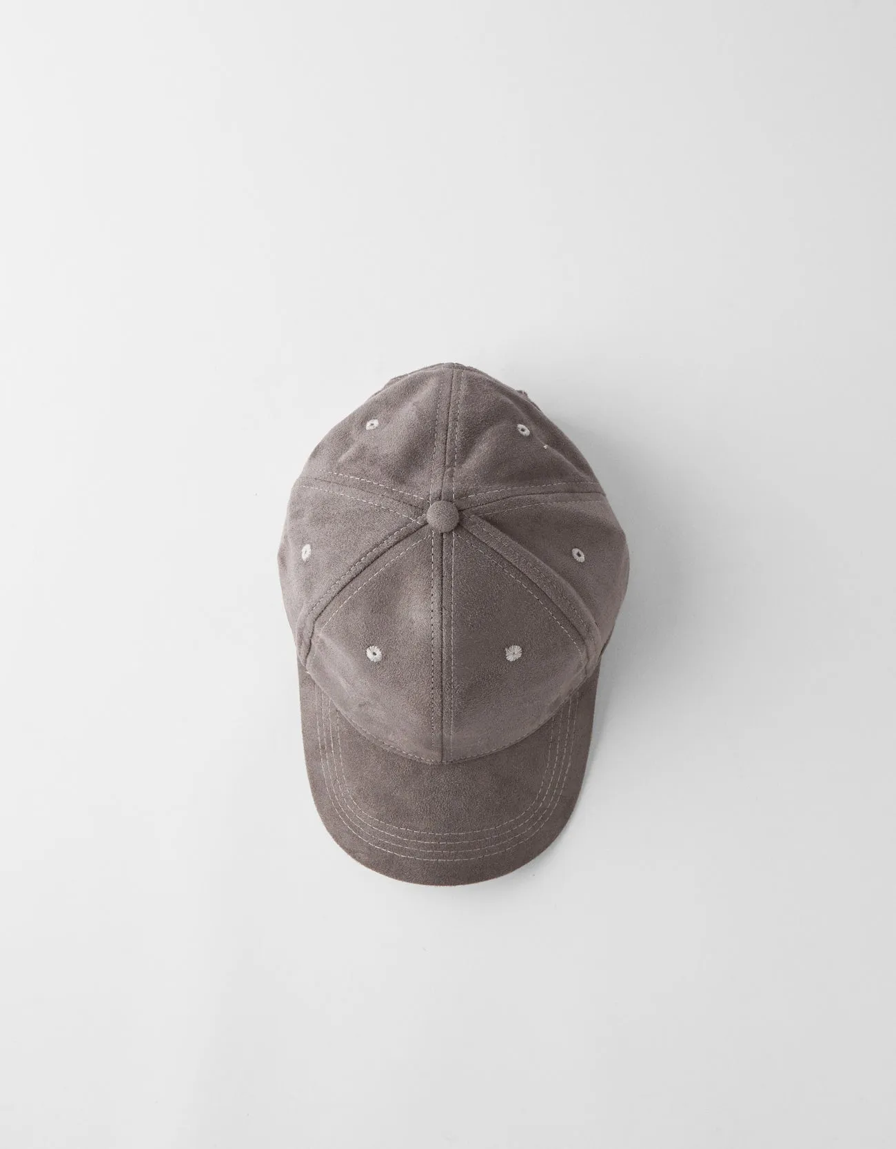 Faux suede cap