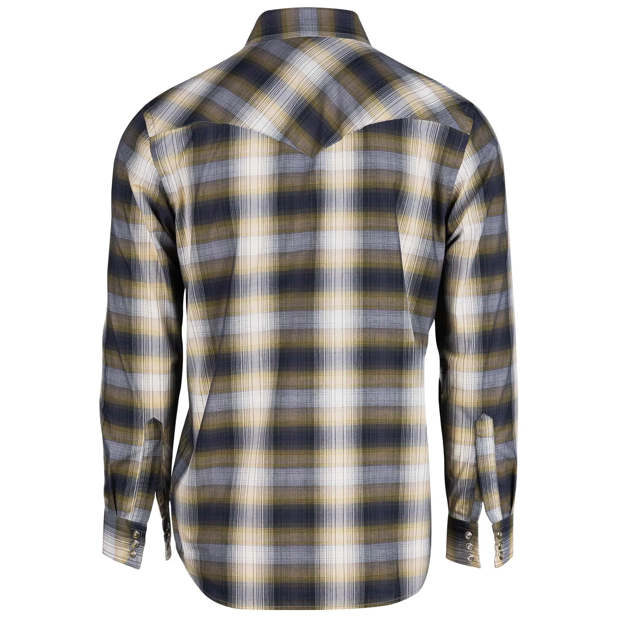 Frontier Shirt Ls Grey Navy Plaid 21