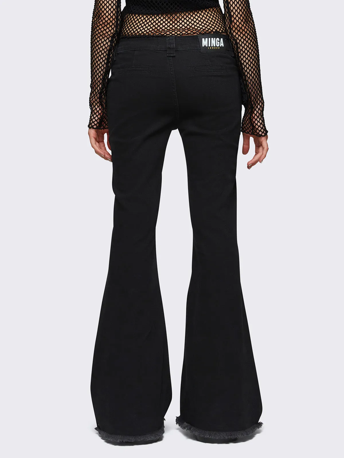 Gia Belted Flare Jeans