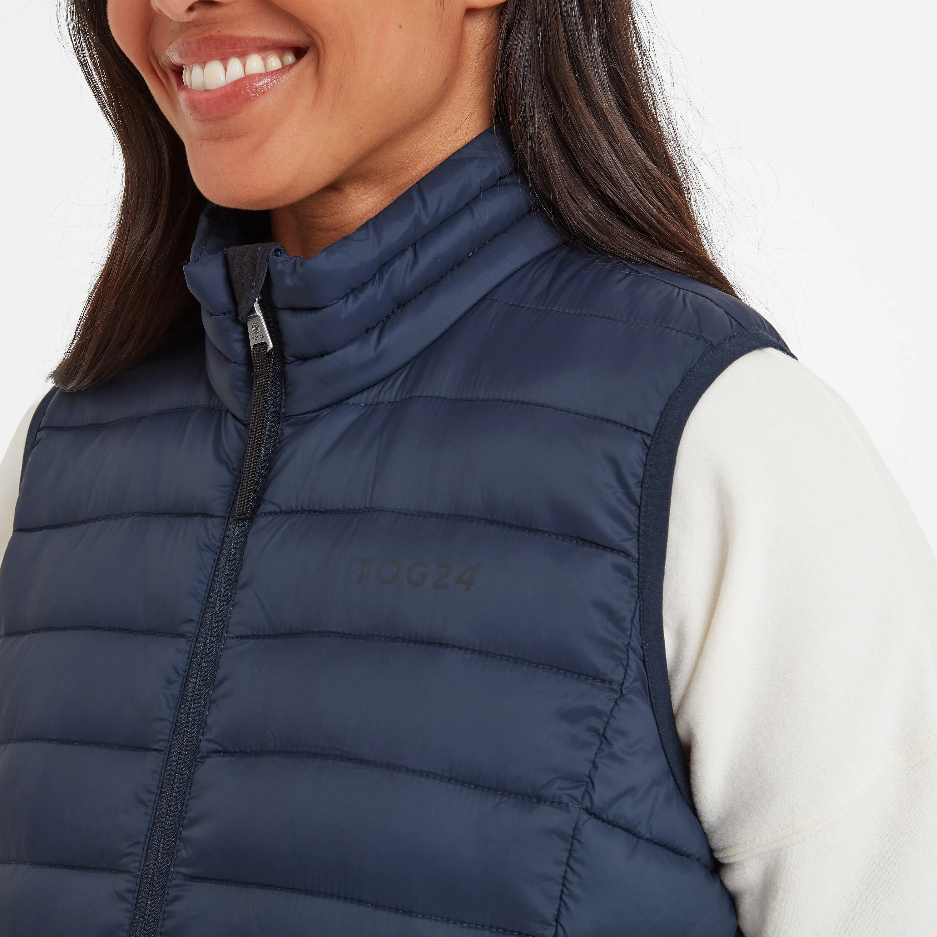 Gibson Womens Insulated Padded Gilet - Dark Indigo