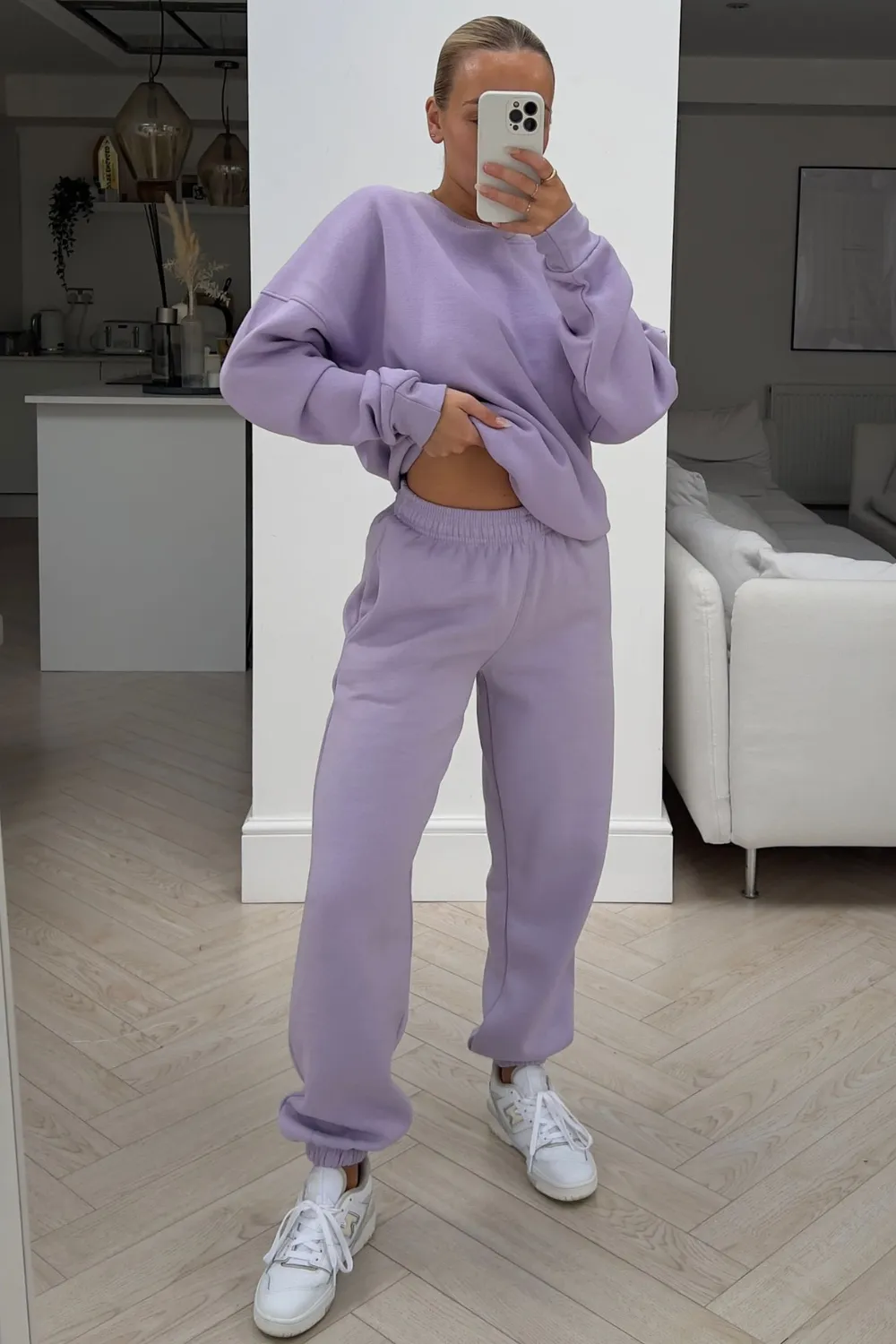 Glamify Lilac sweater essential loungewear set