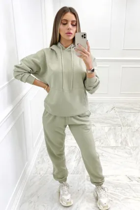 Glamify sage essential hooded loungewear set