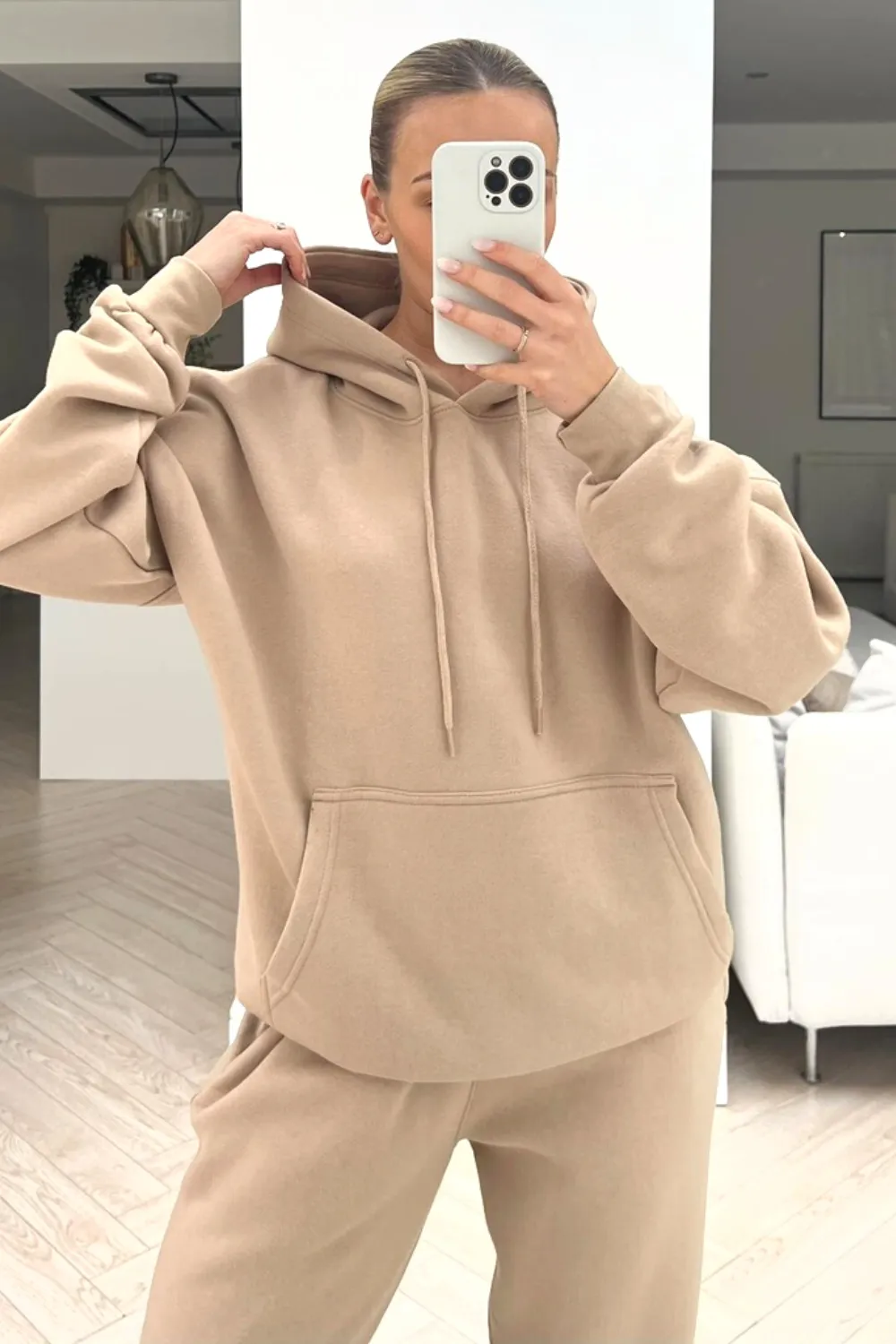 Glamify stone essential hooded loungewear set