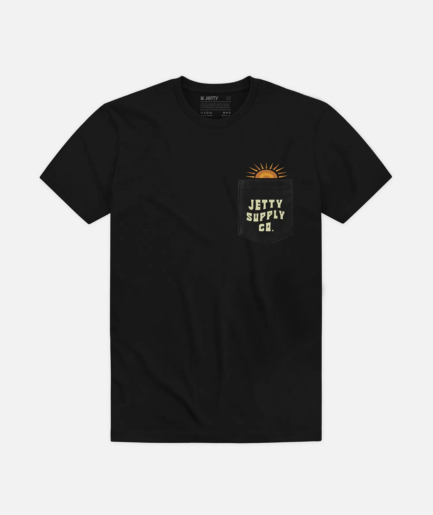 Gleam Pocket Tee - Black