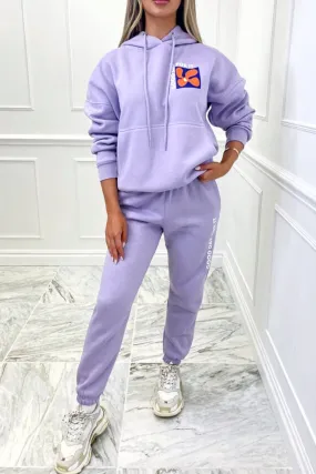 Good day lilac hooded loungewear set