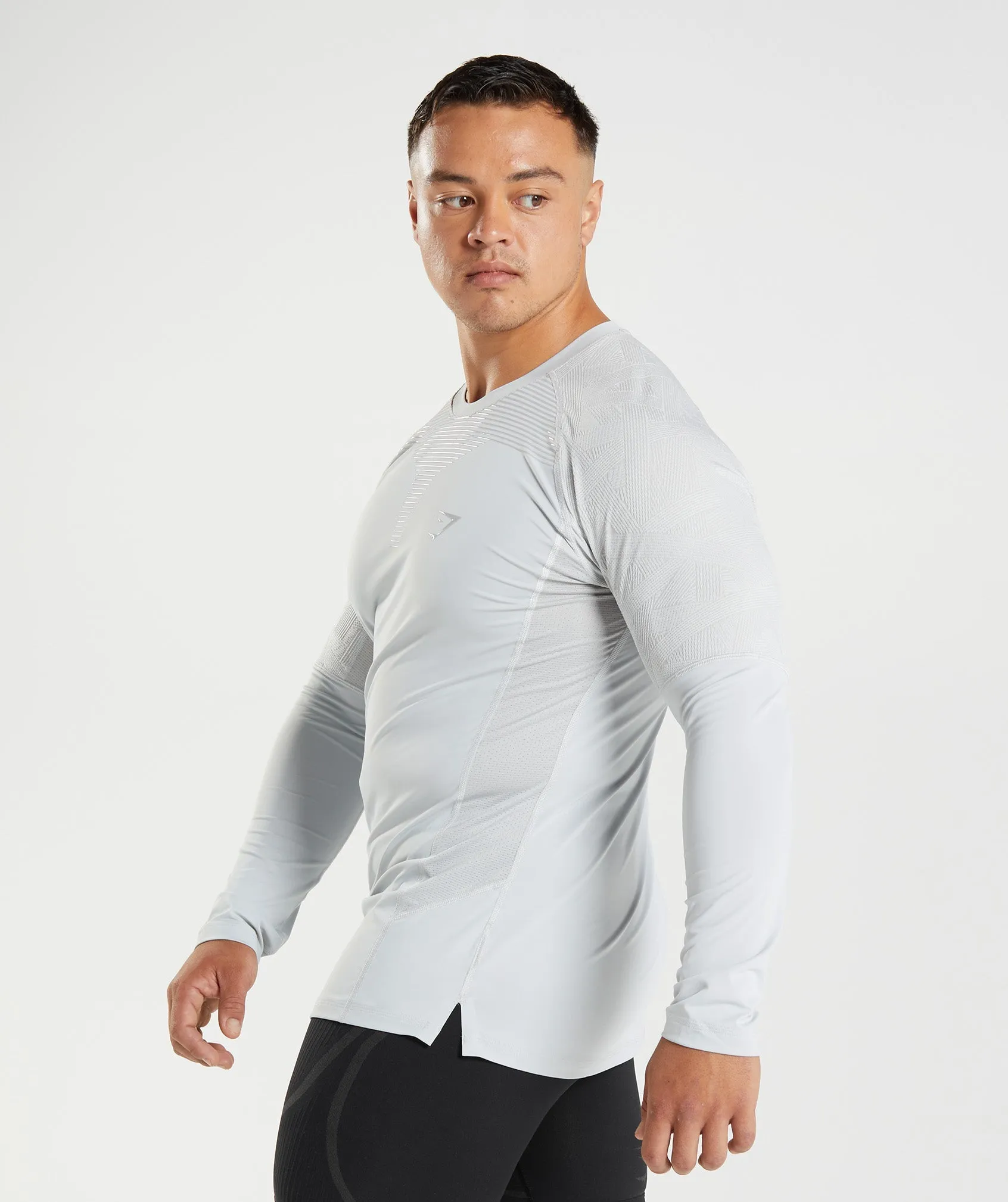 Gymshark 315 Long Sleeve T-Shirt - Light Grey