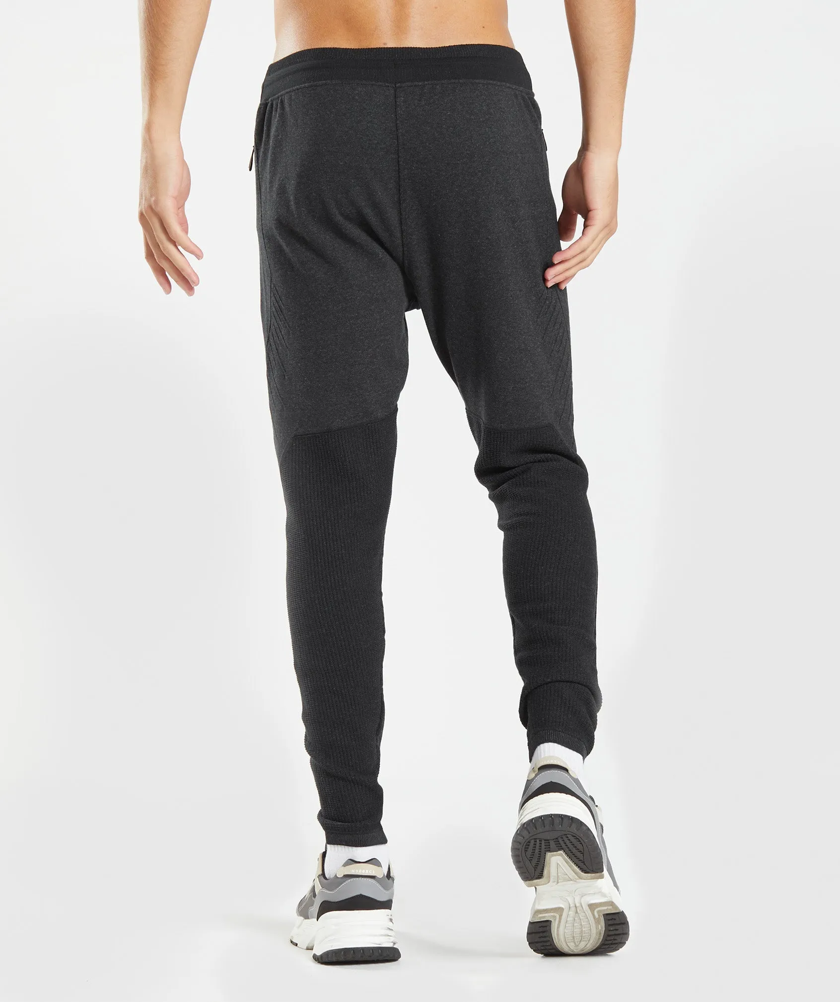 Gymshark Retake Knit Joggers - Black Marl