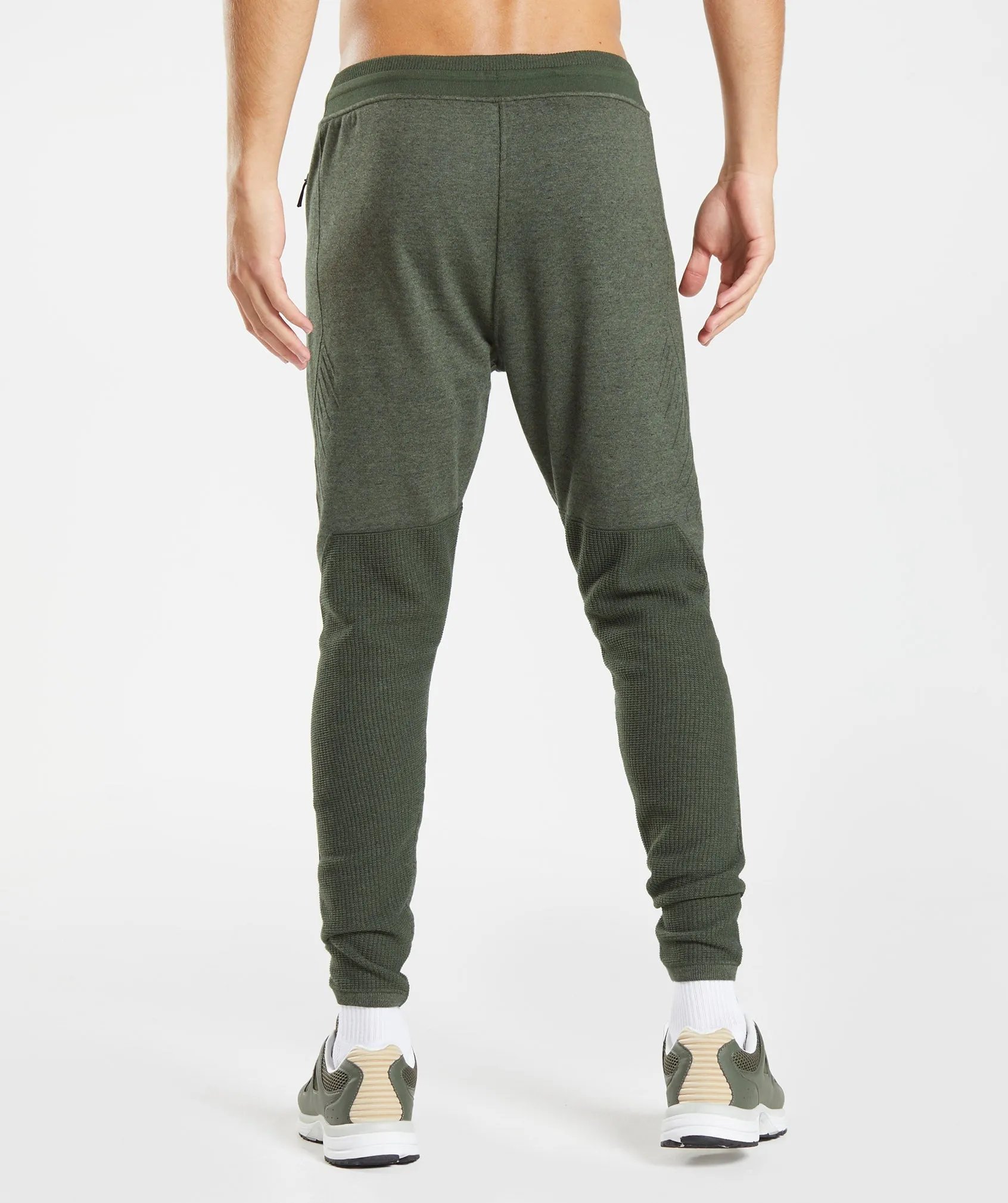 Gymshark Retake Knit Joggers - Moss Olive Marl