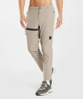 Gymshark Retake Woven Joggers - Cement Brown