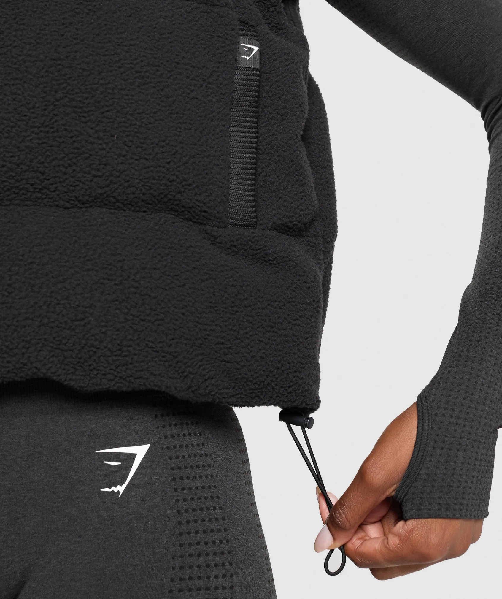 Gymshark Sherpa Gilet - Black