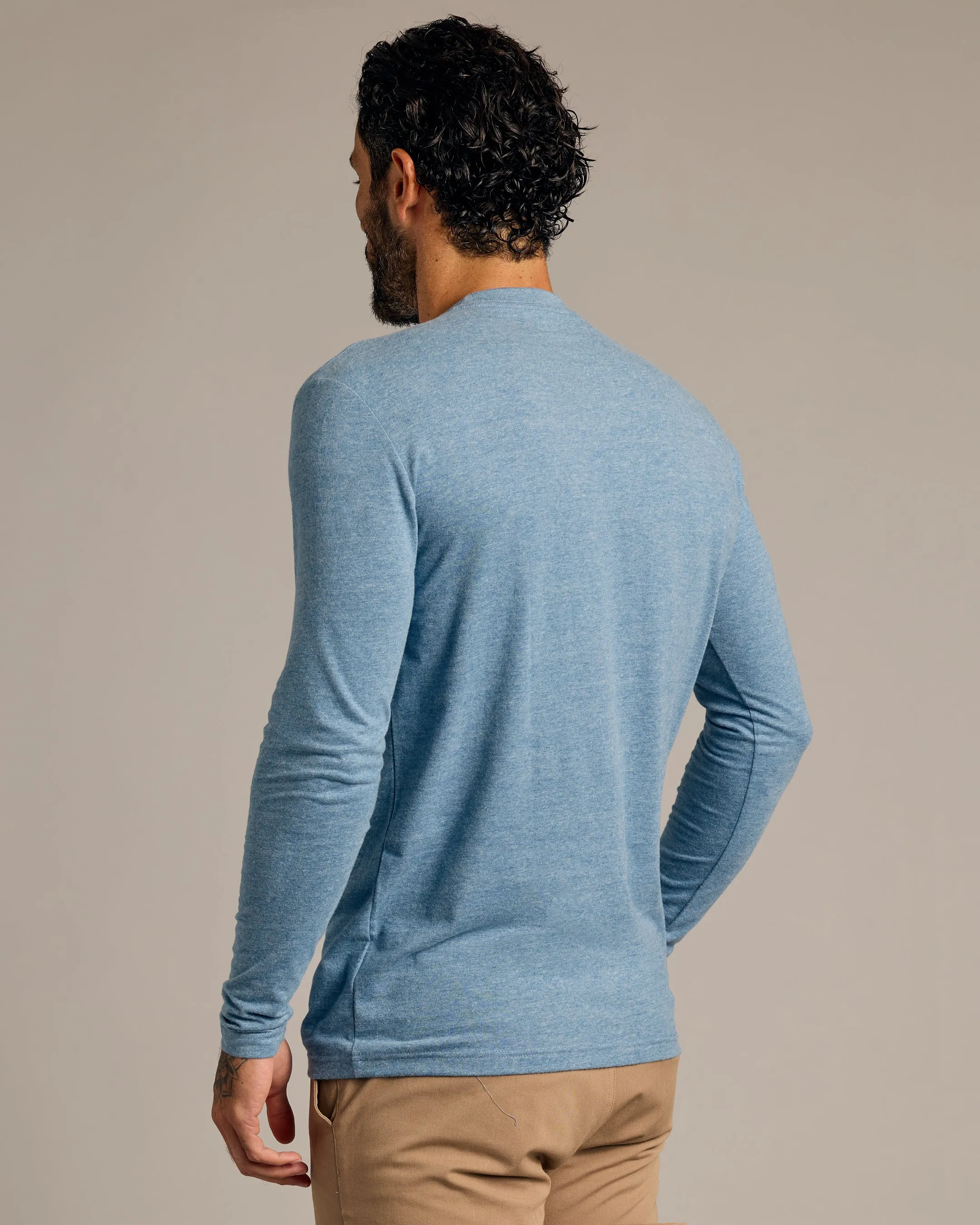 Heather Indigo Tall Long Sleeve T-Shirt