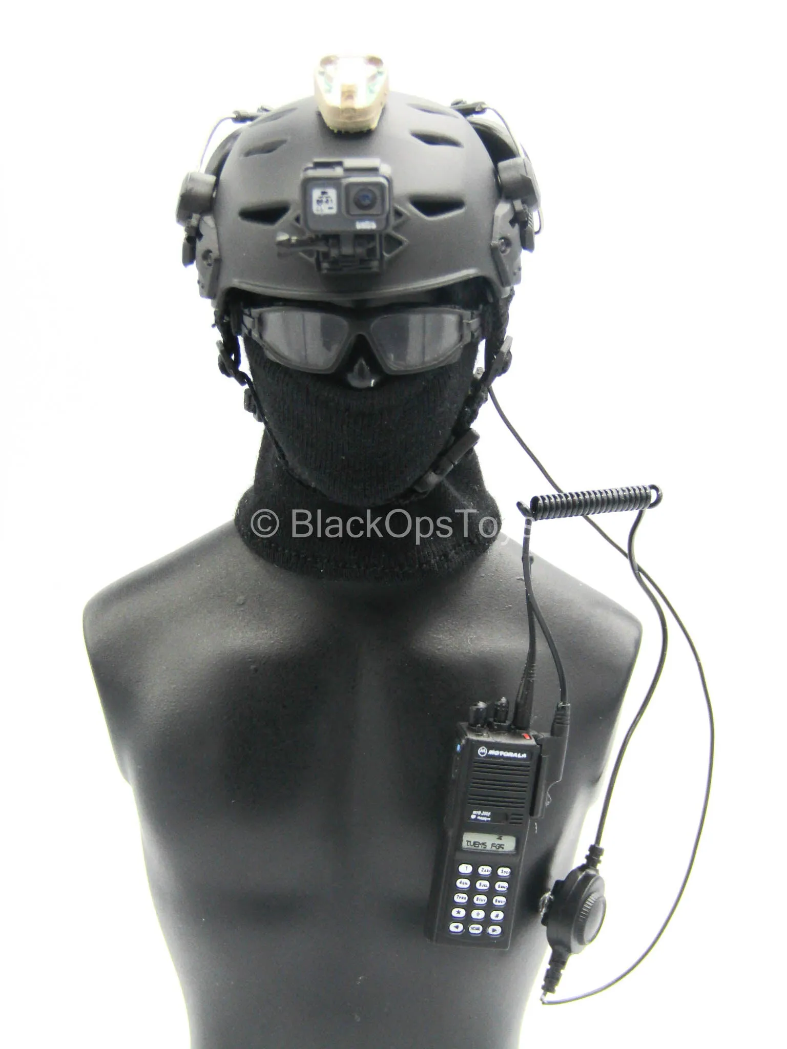 HKP CTRU - Black Complete Helmet Set w/Headset, Balaclava, & Goggles