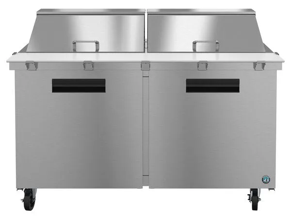 Hoshizaki SR60A-24M 60" 2 Door Mega Top Stainless Steel Refrigerated Sandwich Prep Table