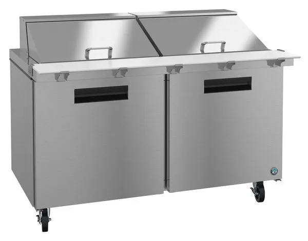 Hoshizaki SR60A-24M 60" 2 Door Mega Top Stainless Steel Refrigerated Sandwich Prep Table