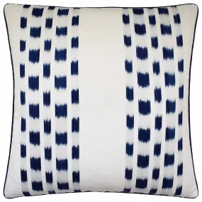 Izmir Ikat Stripe in Indigo Pillow