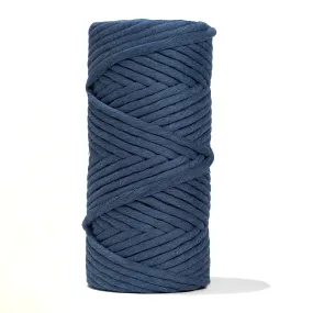 JUMBO SOFT COTTON CORD ZERO WASTE 8 MM - 1 SINGLE STRAND - DENIM COLOR