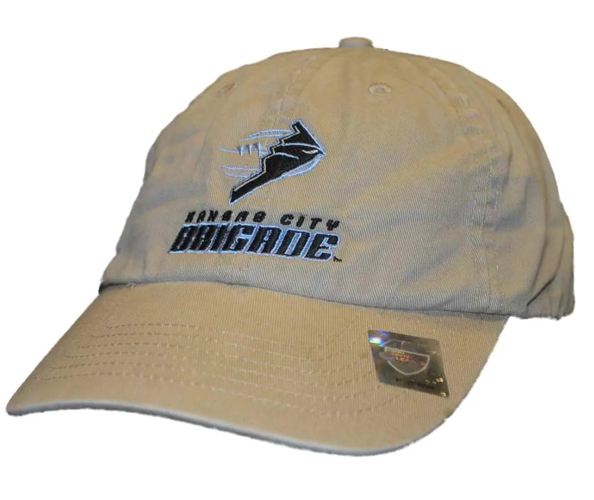 Kansas City Brigade Antigua Beige Adjustable Strap Slouch Hat Cap