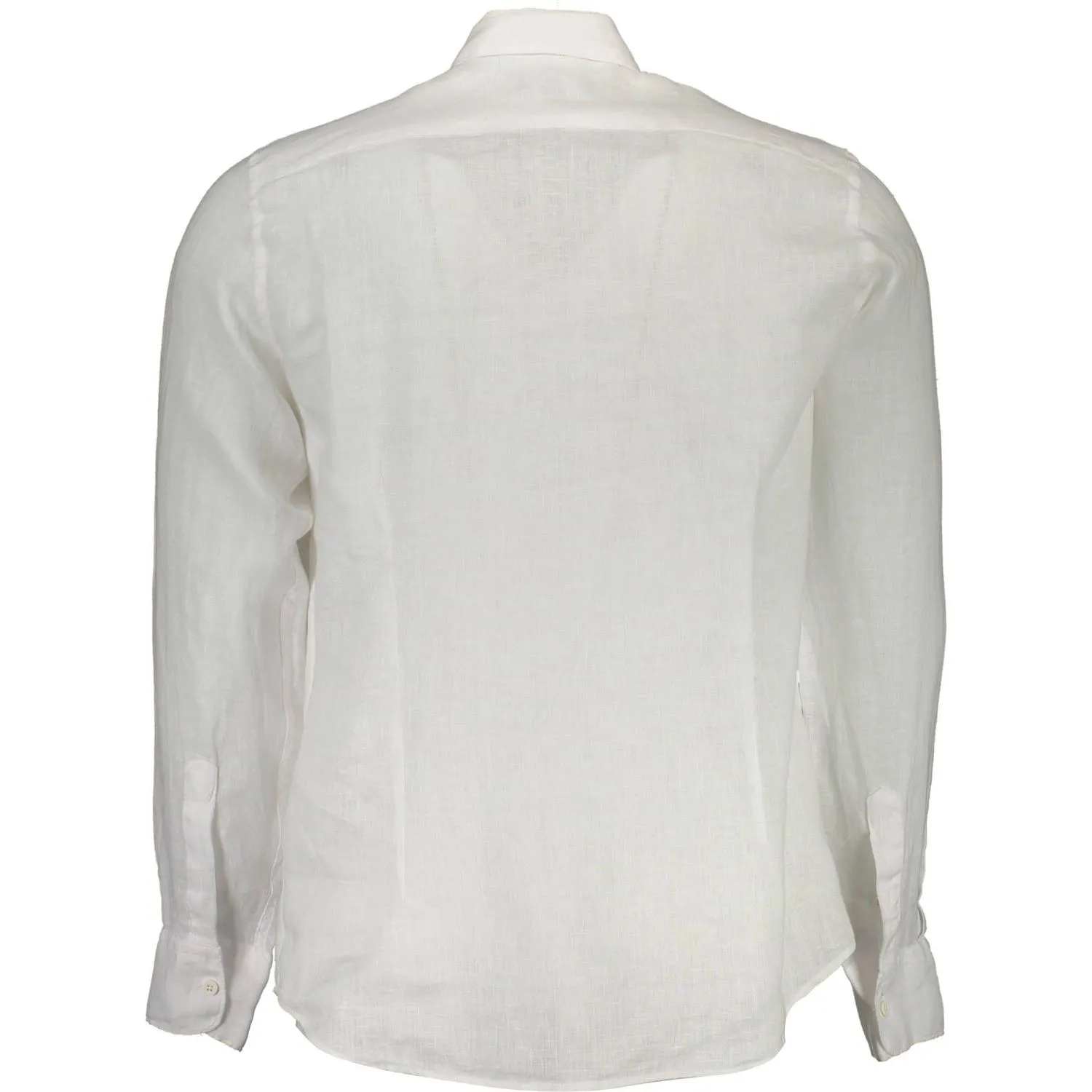 La Martina White Linen Men Shirt