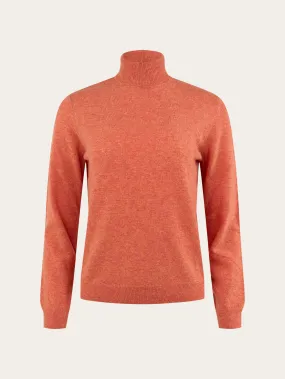 Lambswool roll neck - Autumn Leaf