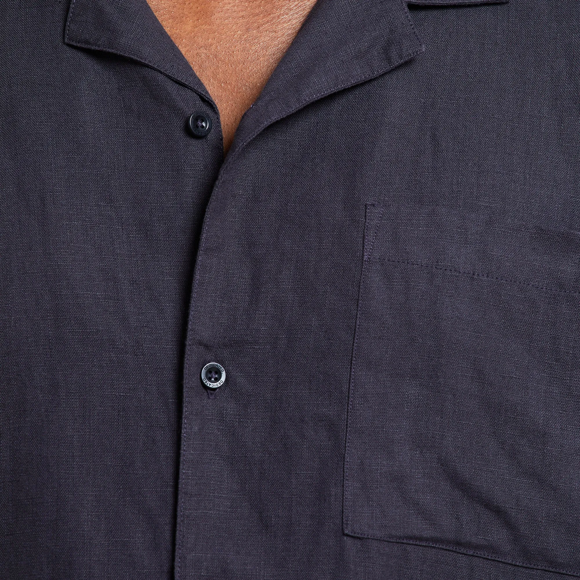 LAST ONE in XL - Marstrand Linen Shirt - Phantom Black