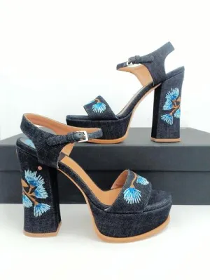 LAURENCE DACADE - PERLA SUNNYVALE JEANS SANDALS **FREE SHIPPING**