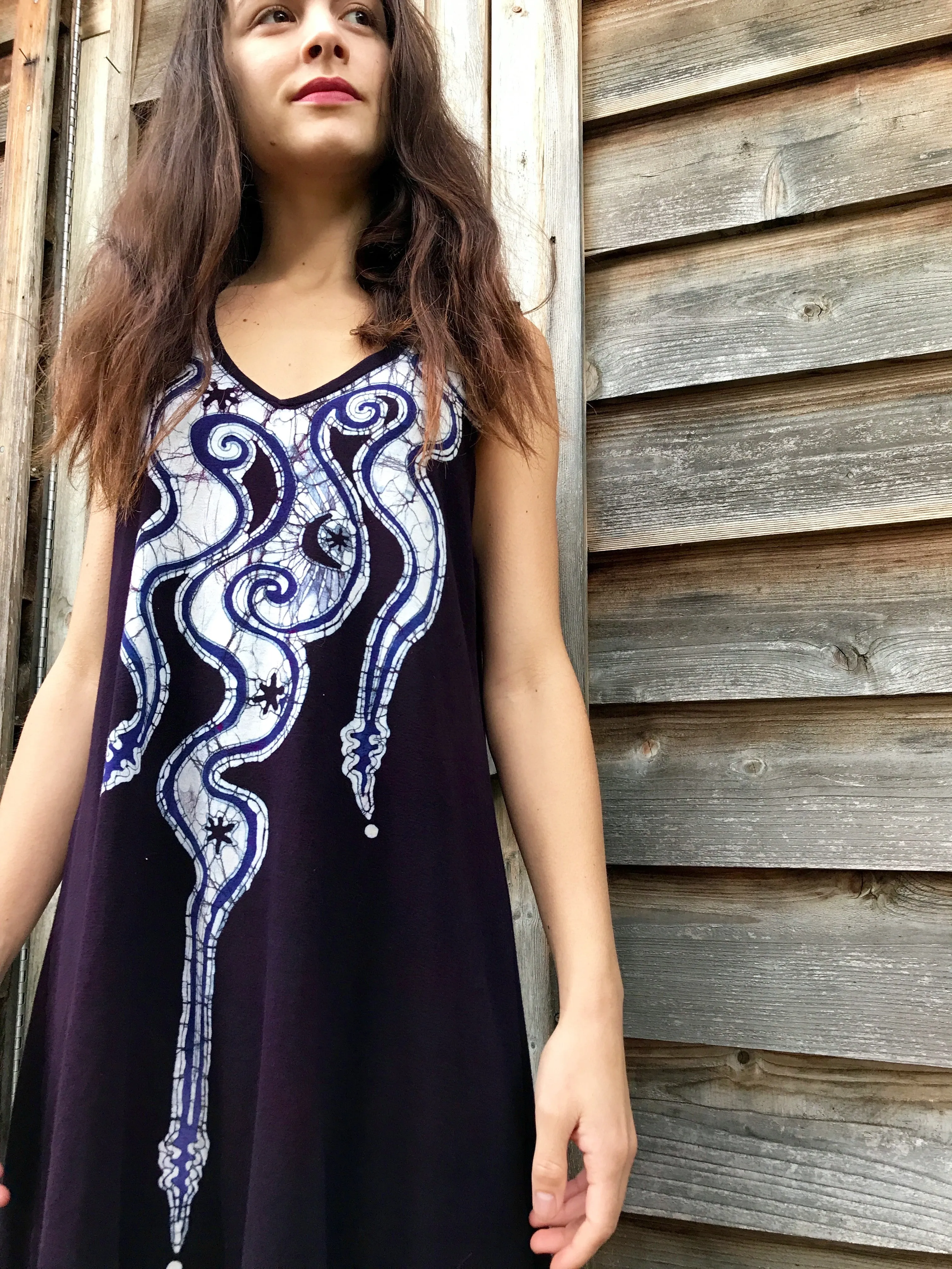 Lava Rock Batikwalla Dress in Organic Cotton