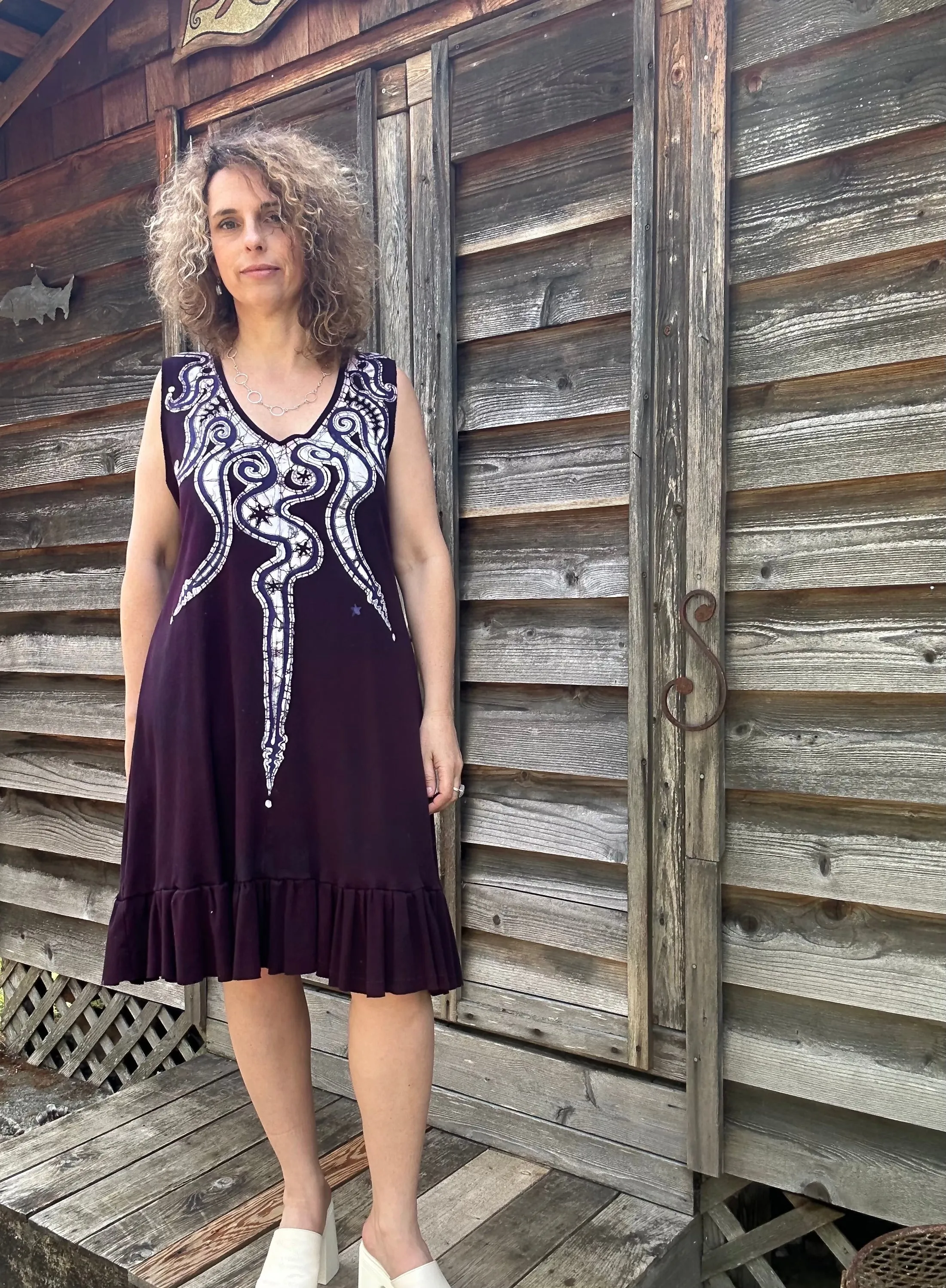 Lava Rock Batikwalla Dress in Organic Cotton