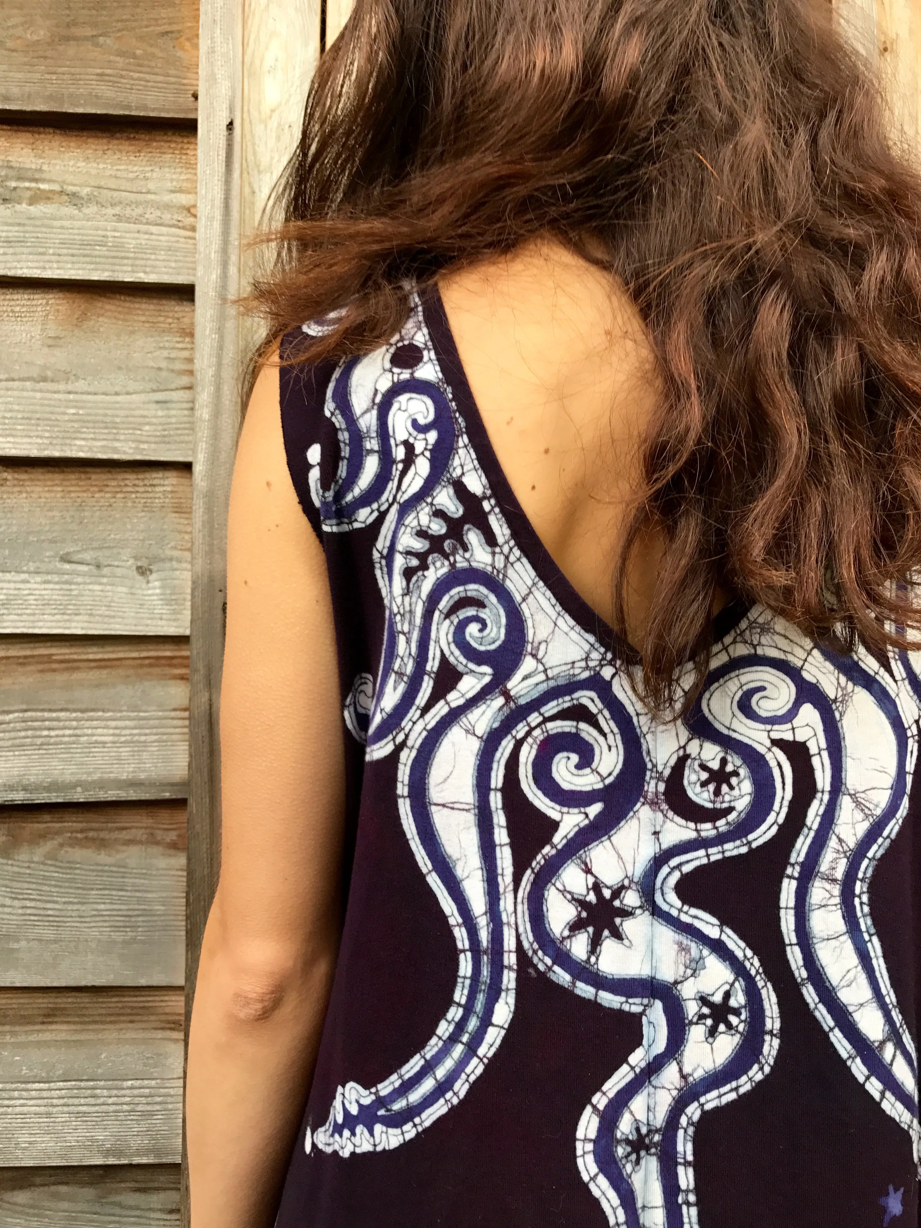 Lava Rock Batikwalla Dress in Organic Cotton