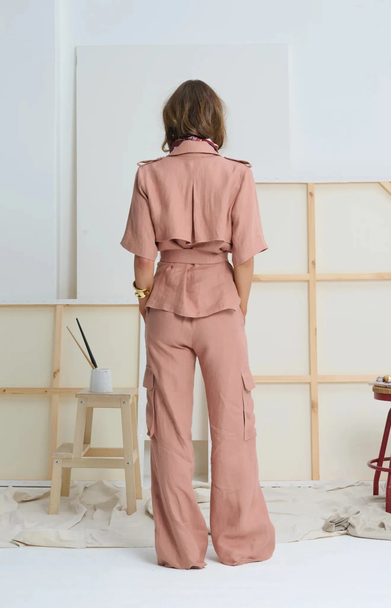 LE POCKET DETAIL PANT | Sandy Pink