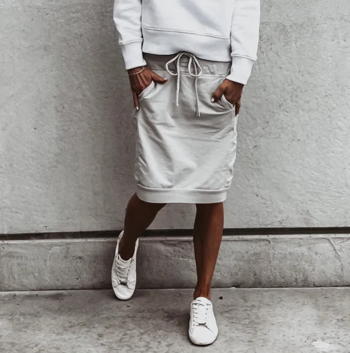 Light grey ULTIMATE jogger skirt