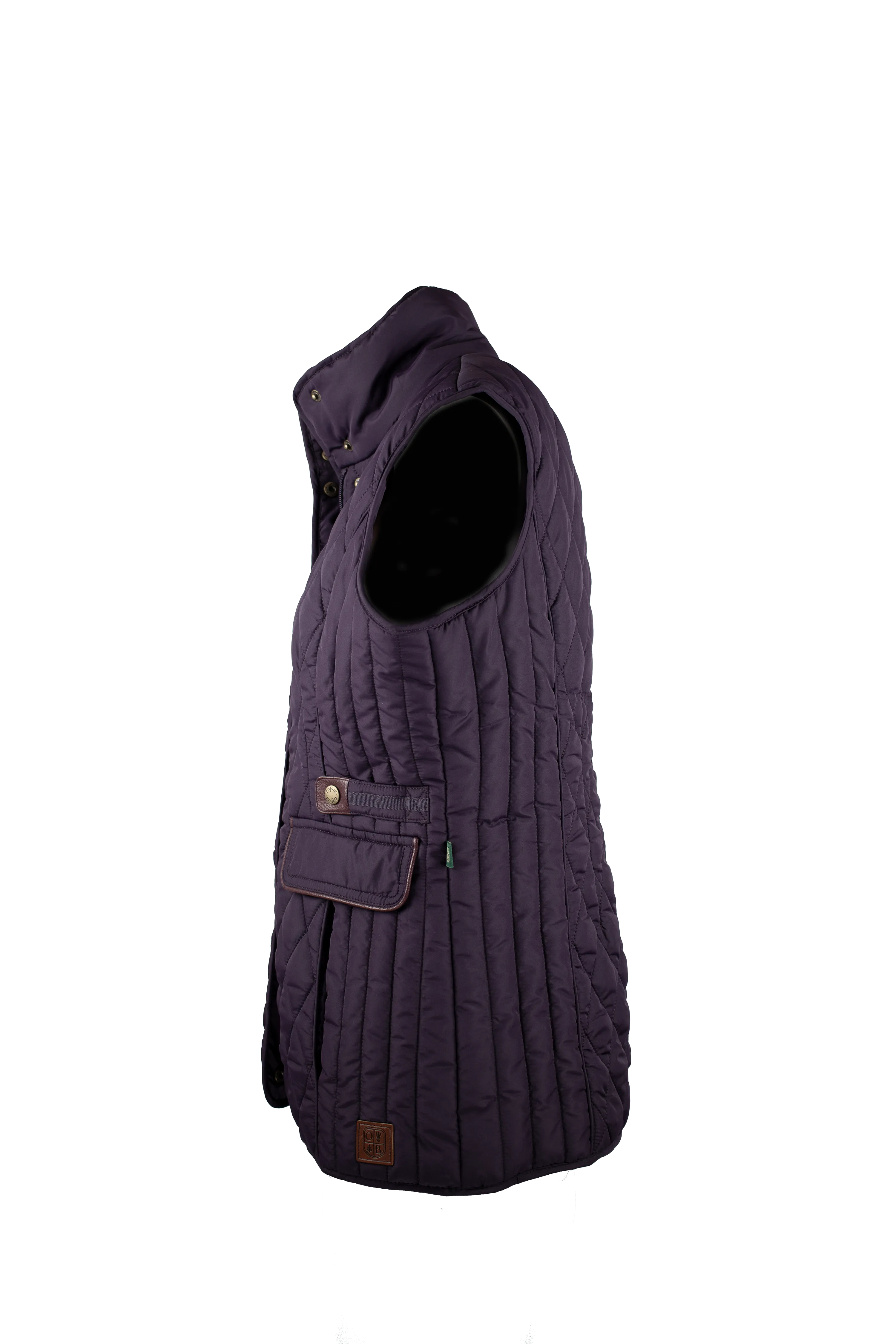 LJ001 - Ladies Maya Quilted Gilet - PLUM