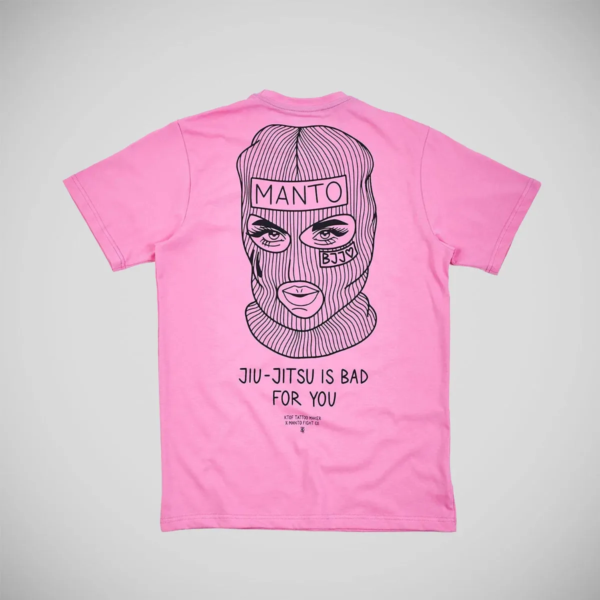 Manto x KTOF Balaclava T-Shirt Pink