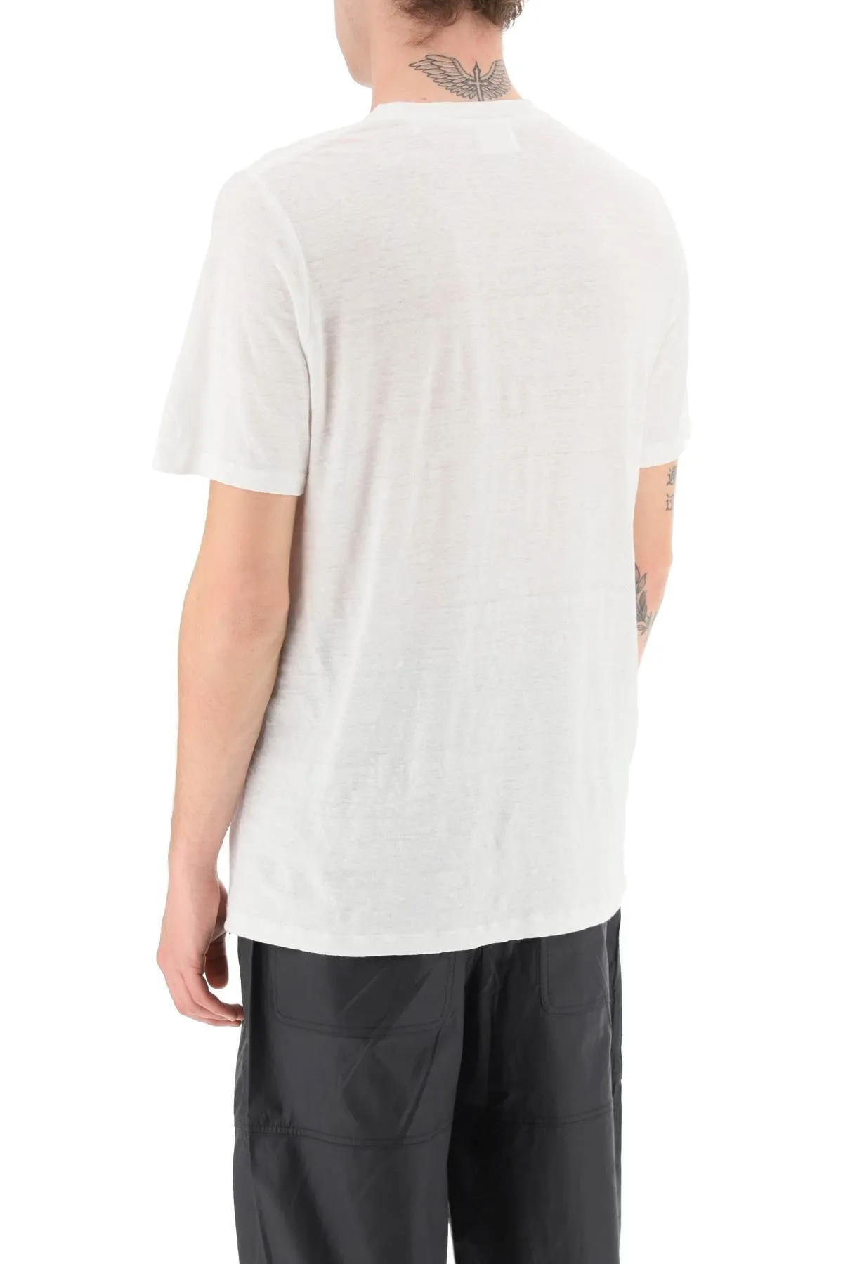 Marant 'karman' logo linen t-shirt