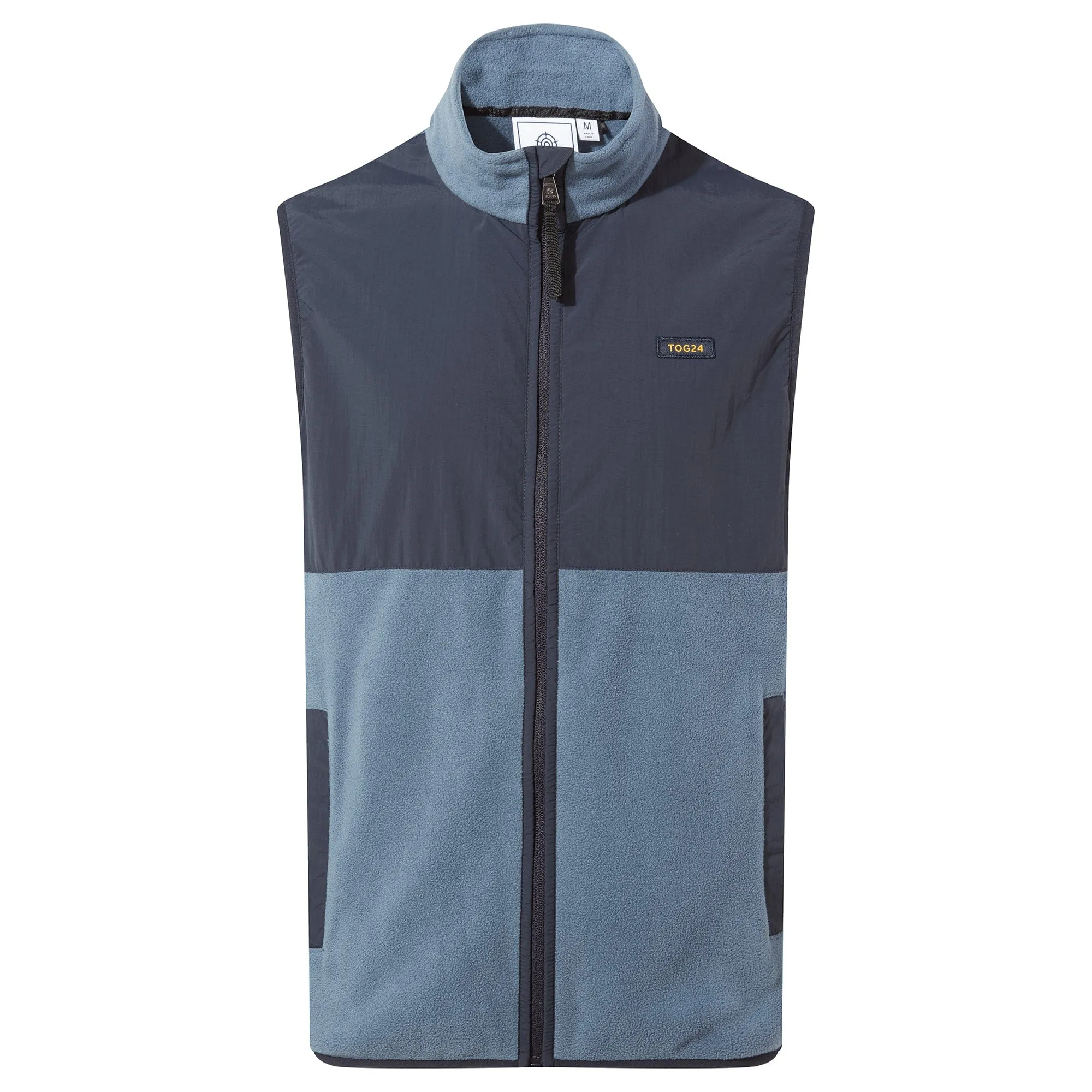 Marray Mens Fleece Gilet - Steel Blue/Indigo