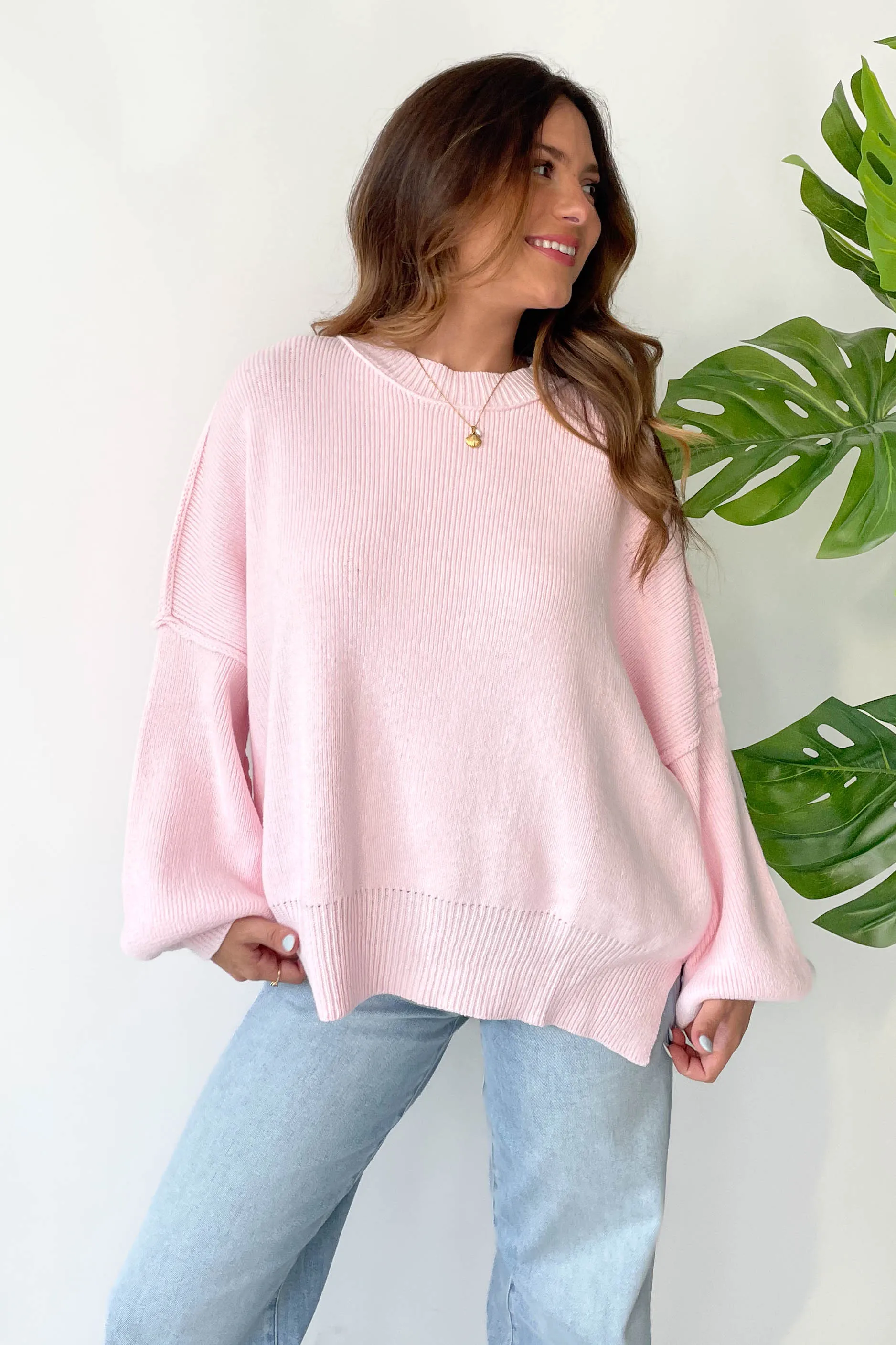 Martha Sweater in Pink